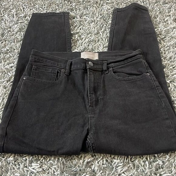 Everlane High Rise Skinny Ankle Denim Jeans Black 30 - Picture 4 of 7